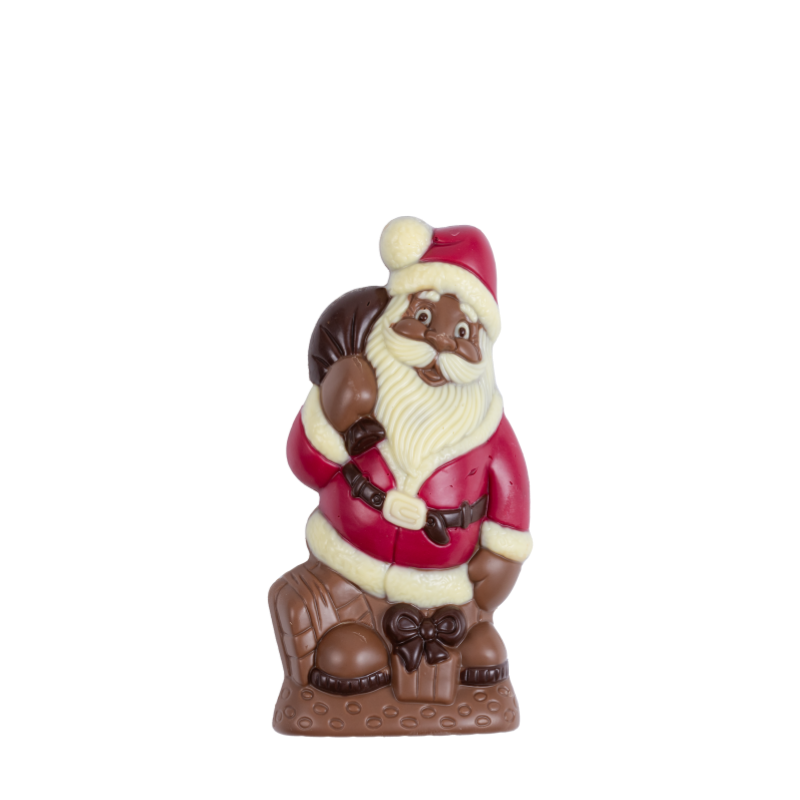 Weihnachtsmann mit Geschenk rot (100g)