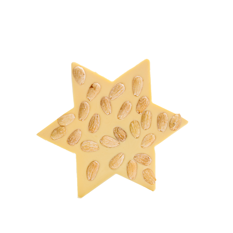 Stern-weiss-mit-gerösteten-Mandeln Stern weiss mit gerösteten Mandeln (150g)