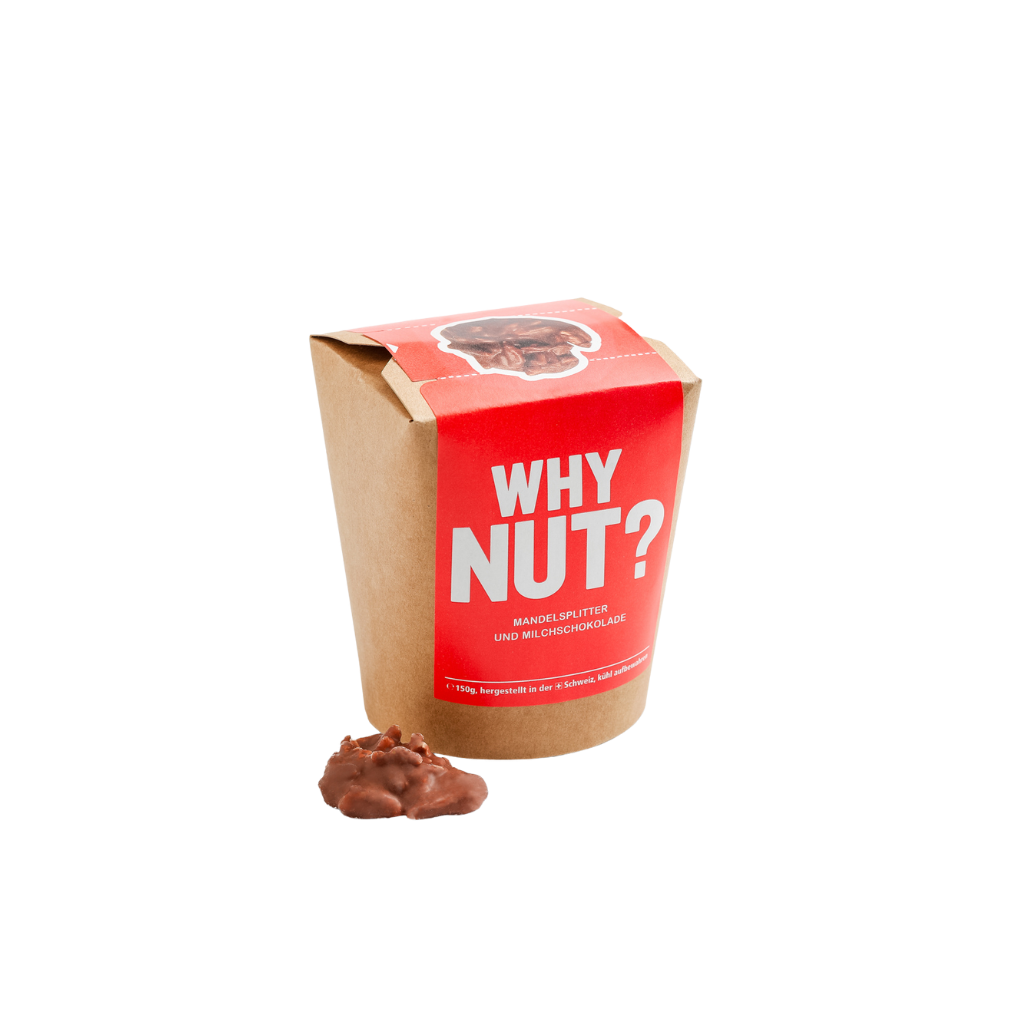 Why Nut? Milchschokolade mit Mandelsplitter (150g)
