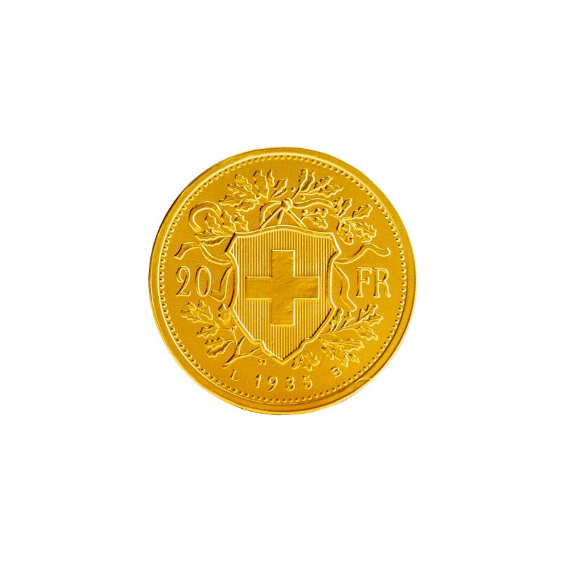 ChocoMoneta Goldvreneli 20 Fr. (35mm) ChocoMoneta Goldvreneli 20 Fr. (35mm)
