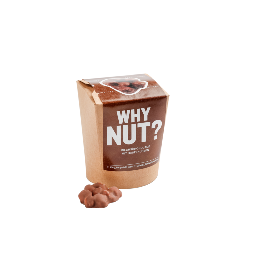Why Nut? Milchschokolade mit Haselnüssen (150g)