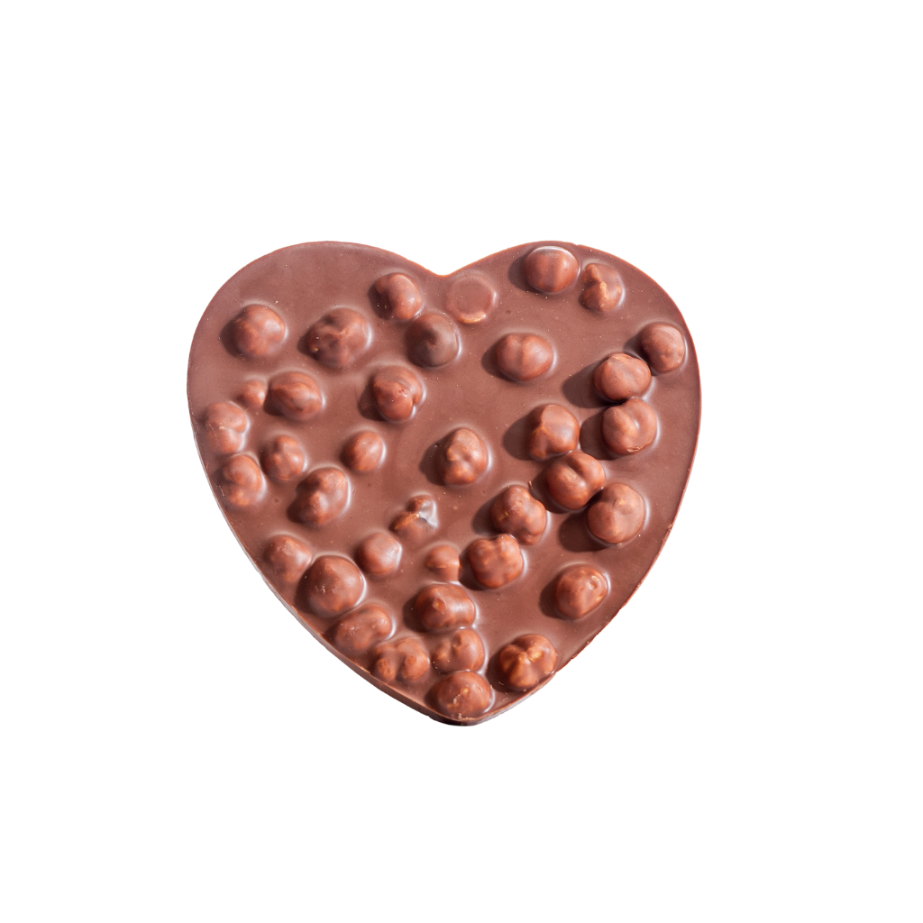 Herz Milch mit Haselnüssen (150g) | 9004 Herz Milch mit Haselnüssen (150g) | 9004