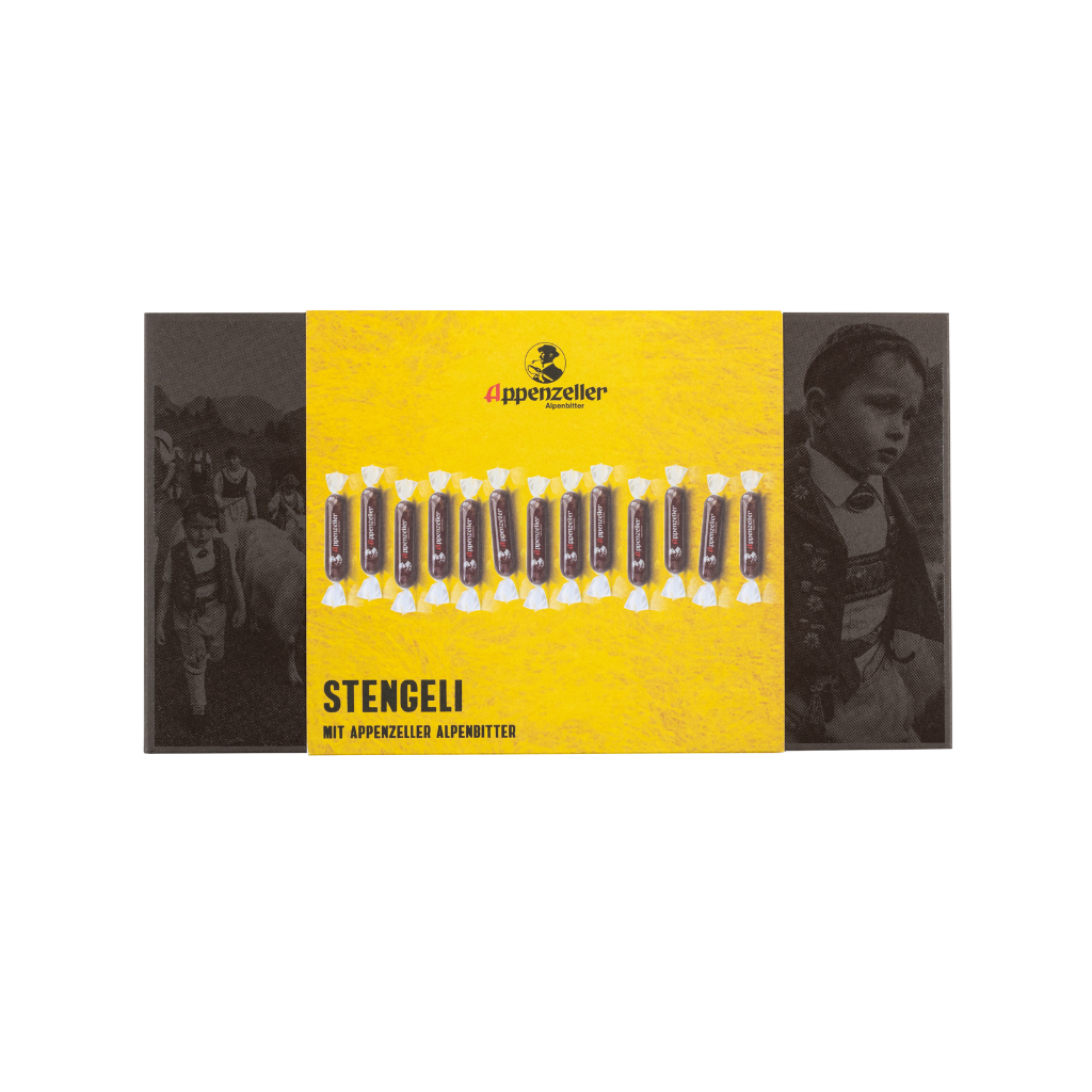 Schiebeschachtel mit Appenzeller-Stängeli (13 Stk.)