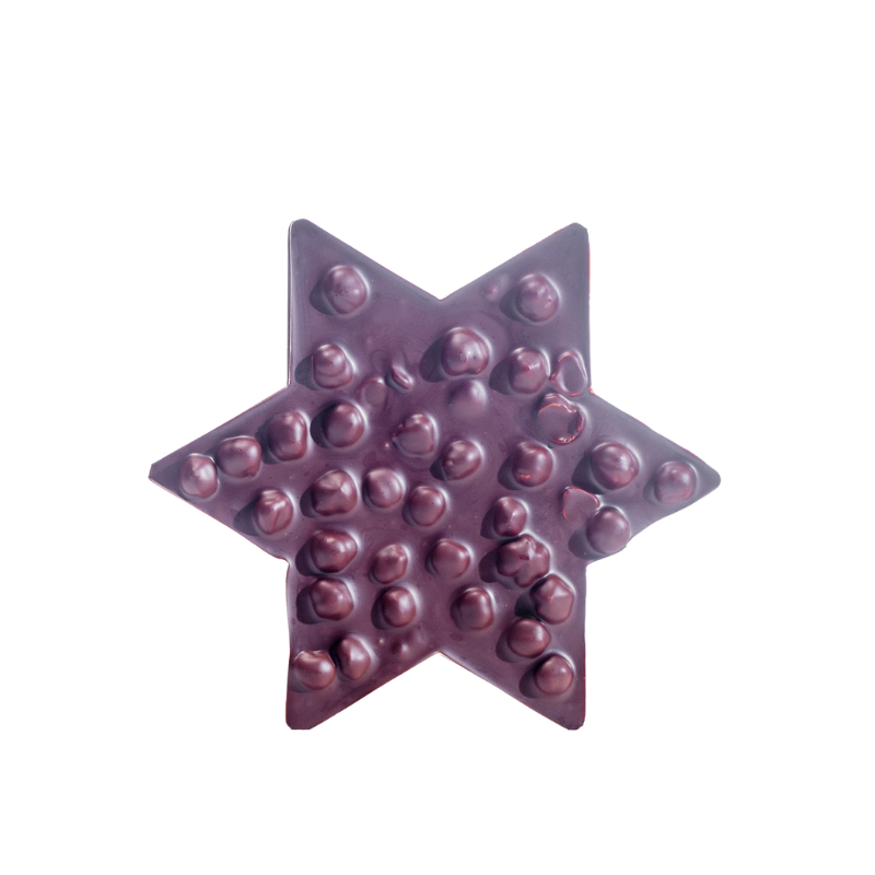 Stern-dunkel-mit-Haselnüssen Stern dunkel mit Haselnüssen (150g)