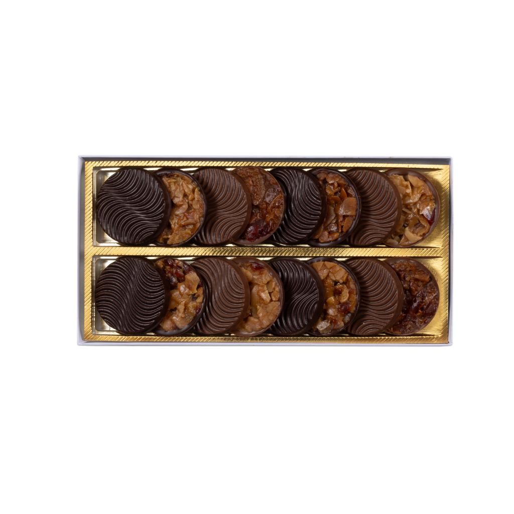 Schachtel mit Florentiner assortiert (16 Stk.)