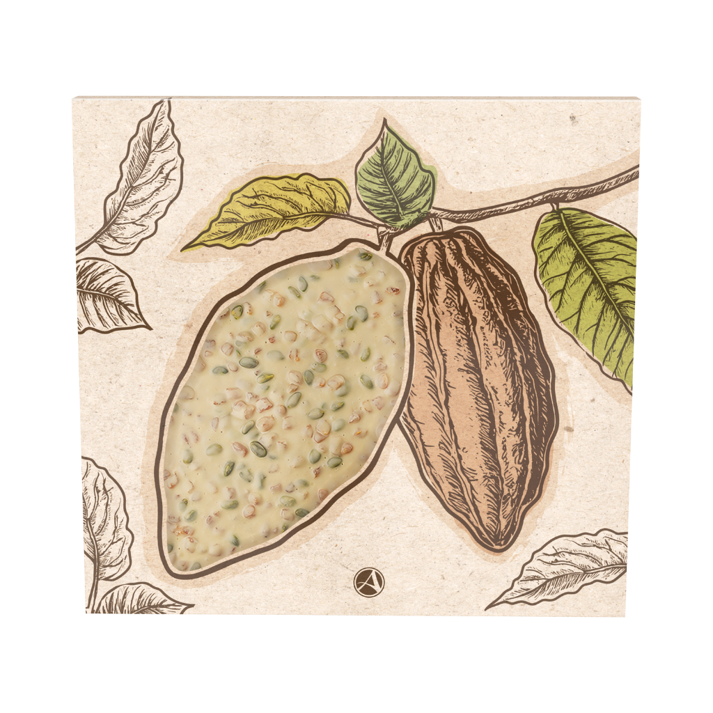 Gourmet-Tafel weiss mit Aprikosen & Pistazien